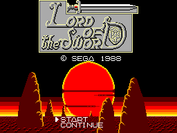 Lord of the Sword Title Screen
